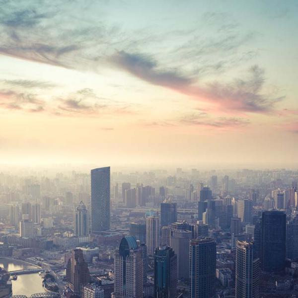 City sunset